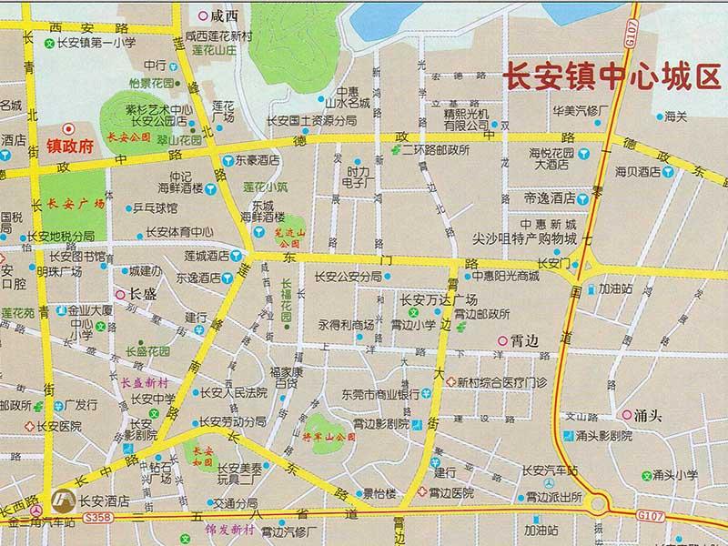 東莞長安地圖