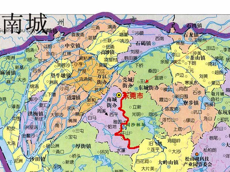 東莞東城地圖